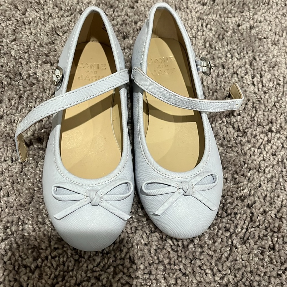 Powder blue Mary Flats - Picture 2 of 5